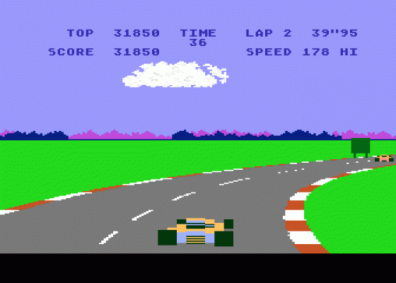 Pole Position Screenshot 7 (Atari 400/800/600XL/800XL/130XE)