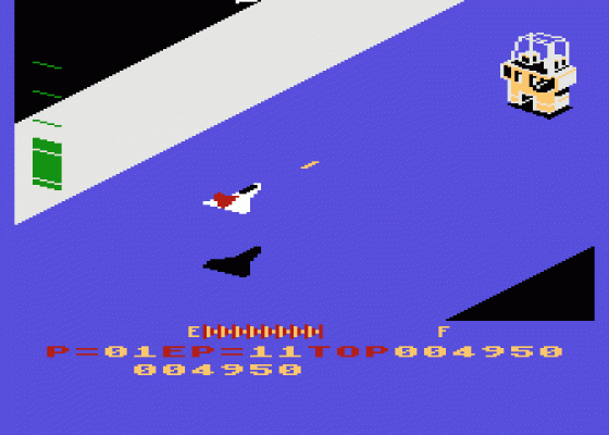 Zaxxon Screenshot 5 (Atari 400/800/600XL/800XL/130XE)