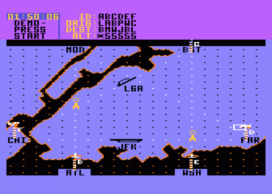 Kennedy Approach Screenshot 5 (Atari 400/800/600XL/800XL/130XE)