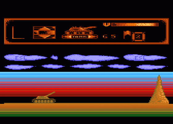 Tank vs. Tank Screenshot 1 (Atari 400/800/600XL/800XL/130XE)