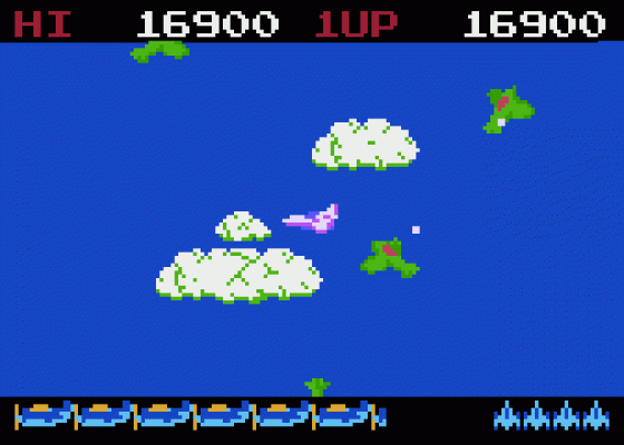 Time Pilot Screenshot 5 (Atari 400/800/600XL/800XL/130XE)