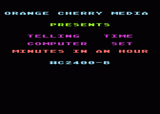 Telling Time Screenshot 6 (Atari 400/800/600XL/800XL/130XE)