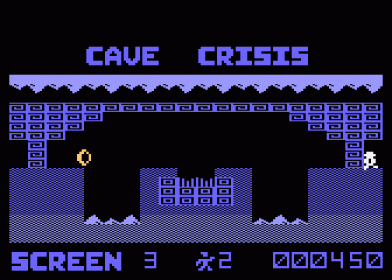 Cave Crisis Screenshot 5 (Atari 400/800/600XL/800XL/130XE)