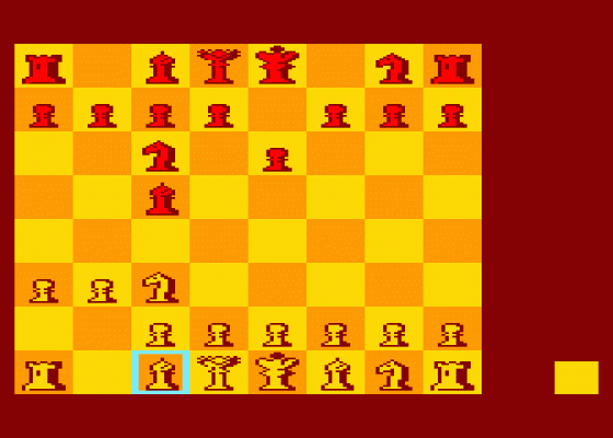 Chess Screenshot 1 (Atari 400/800/600XL/800XL/130XE)