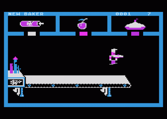 Pie-Man Screenshot 1 (Atari 400/800/600XL/800XL/130XE)