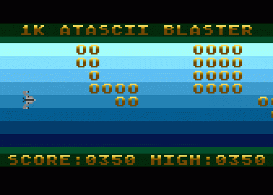 1K ATASCII Blaster/Floppy Bird