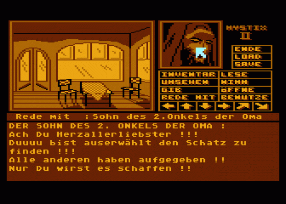 Mystix II: Das Strandhaus Screenshot 6 (Atari 400/800/600XL/800XL/130XE)