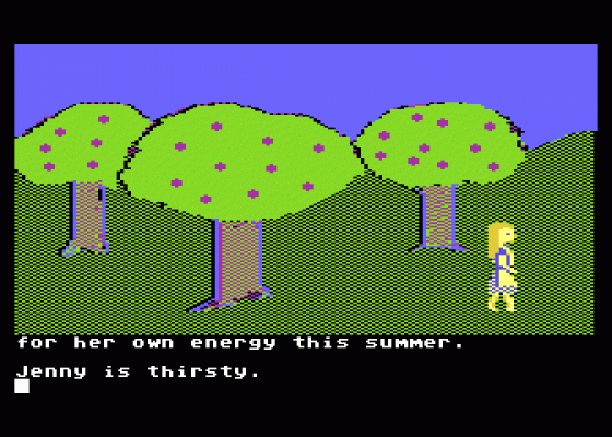 Jenny of the Prairie Screenshot 5 (Atari 400/800/600XL/800XL/130XE)