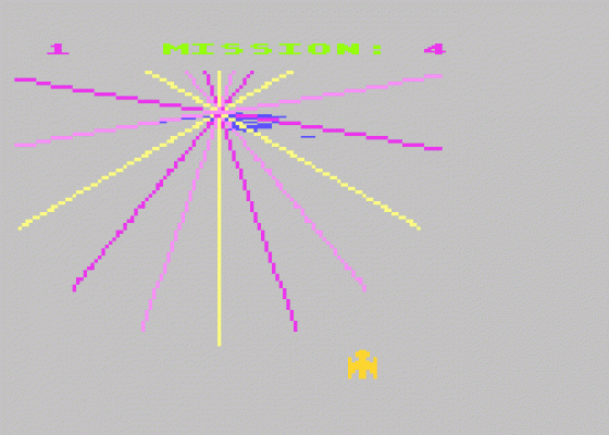 Gorf Screenshot 5 (Atari 400/800/600XL/800XL/130XE)