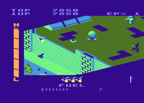 Super Zaxxon Screenshot 5 (Atari 400/800/600XL/800XL/130XE)