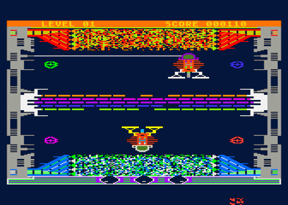 Wall War Screenshot 1 (Atari 400/800)