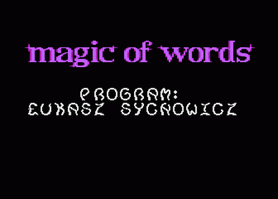 Magic of Words