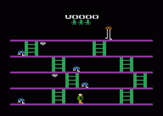 Fast Eddie Screenshot 1 (Atari 400/800/600XL/800XL/130XE)