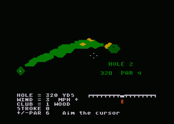 Golf Pro Screenshot 6 (Atari 400/800/600XL/800XL/130XE)