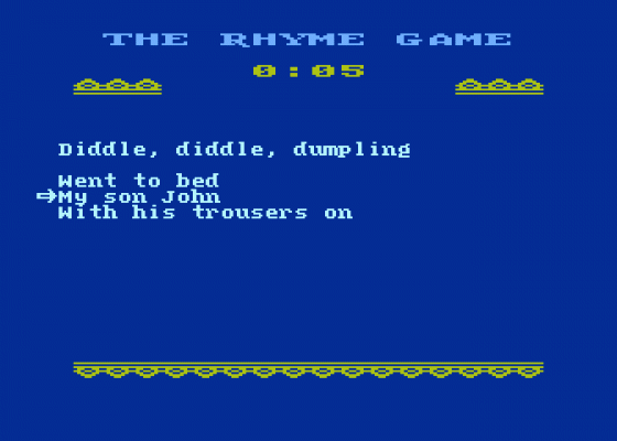 Hey Diddle Diddle Screenshot 6 (Atari 400/800/600XL/800XL/130XE)