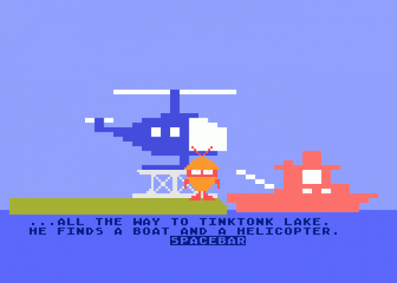 Tink! Tonk! - Tink's Adventure Screenshot 5 (Atari 400/800/600XL/800XL/130XE)