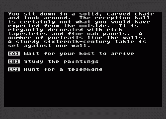 Evening of Horror Screenshot 5 (Atari 400/800/600XL/800XL/130XE)