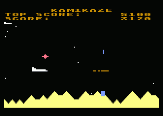 Kamikaze Screenshot 1 (Atari 400/800/600XL/800XL/130XE)