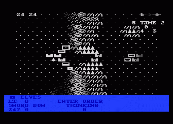 The Shattered Alliance Screenshot 1 (Atari 400/800/600XL/800XL/130XE)