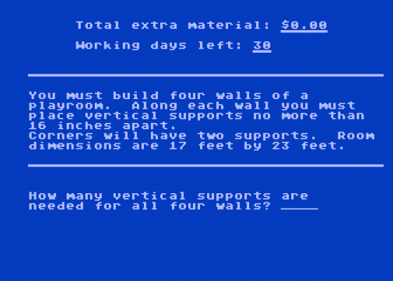 Survival Math Screenshot 7 (Atari 400/800/600XL/800XL/130XE)