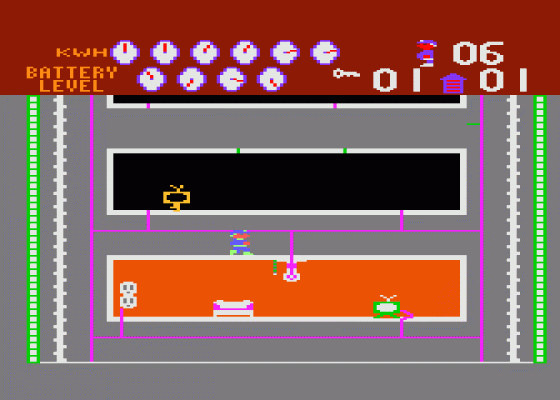 New York City: The Big Apple/Electrician Screenshot 9 (Atari 400/800/600XL/800XL/130XE)