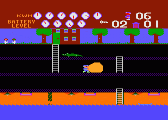 New York City: The Big Apple/Electrician Screenshot 10 (Atari 400/800/600XL/800XL/130XE)