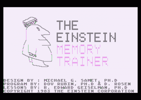 The Einstein MemoryTrainer