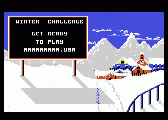 Winter Challenge Screenshot 5 (Atari 400/800/600XL/800XL/130XE)