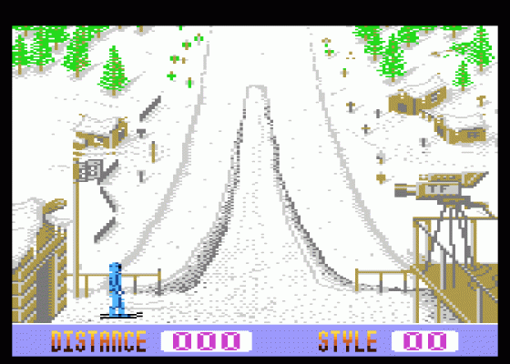 Winter Challenge Screenshot 8 (Atari 400/800/600XL/800XL/130XE)