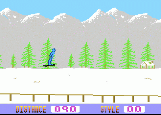 Winter Challenge Screenshot 9 (Atari 400/800/600XL/800XL/130XE)