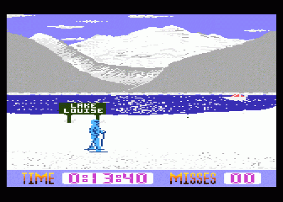 Winter Challenge Screenshot 11 (Atari 400/800/600XL/800XL/130XE)