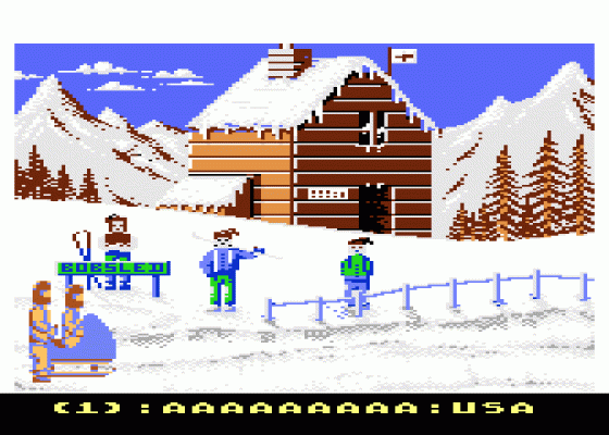 Winter Challenge Screenshot 16 (Atari 400/800/600XL/800XL/130XE)