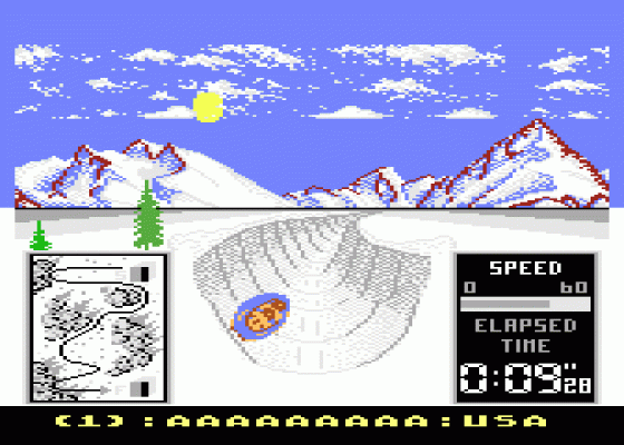 Winter Challenge Screenshot 17 (Atari 400/800/600XL/800XL/130XE)