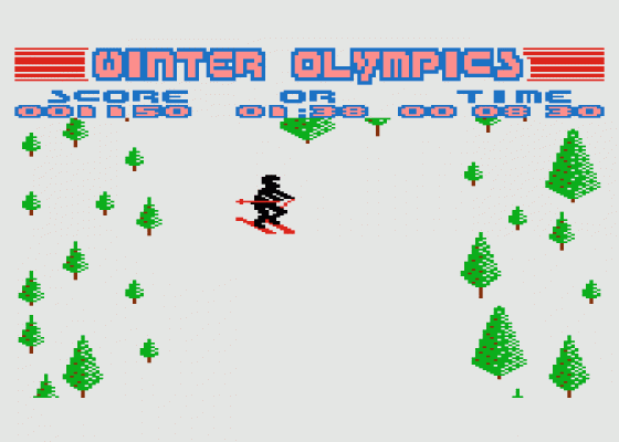 Winter Olympics Screenshot 5 (Atari 400/800/600XL/800XL/130XE)