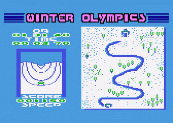 Winter Olympics Screenshot 6 (Atari 400/800/600XL/800XL/130XE)