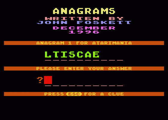 Anagrams