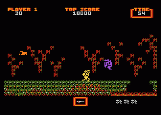 Ghostly Goblins Screenshot 5 (Atari 400/800/600XL/800XL/130XE)