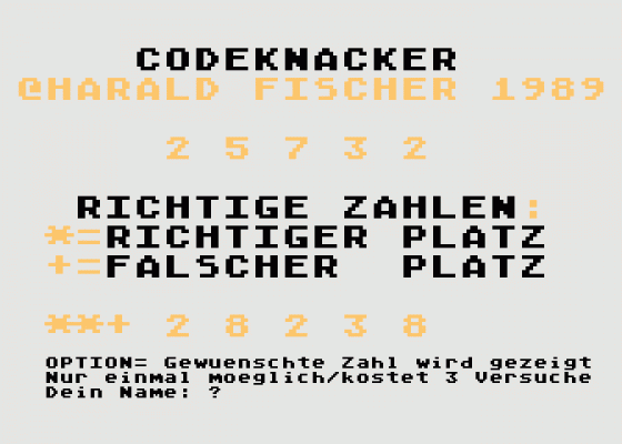 Harald Fischer Spielediskette Screenshot 5 (Atari 400/800/600XL/800XL/130XE)