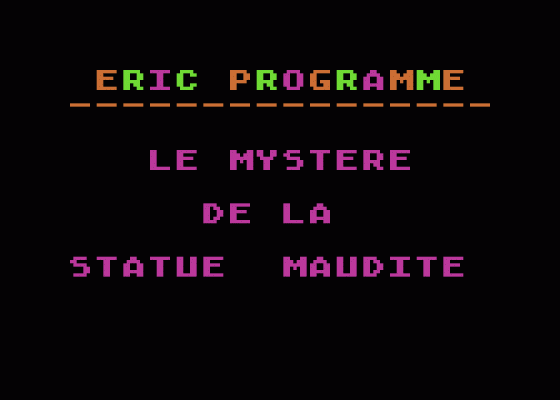 Le Mystère De La Statue Maudite