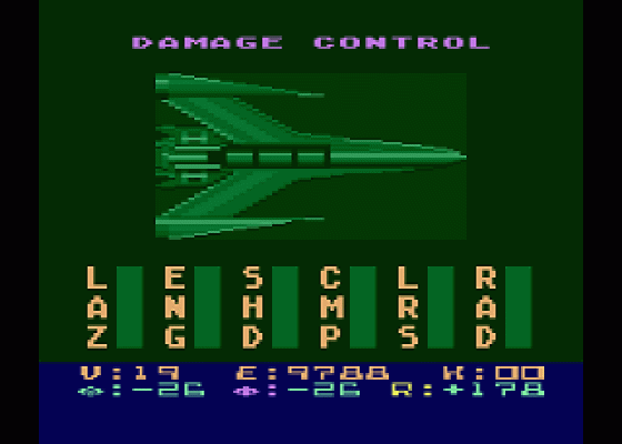 Star Raiders II Screenshot 6 (Atari 400/800/600XL/800XL/130XE)