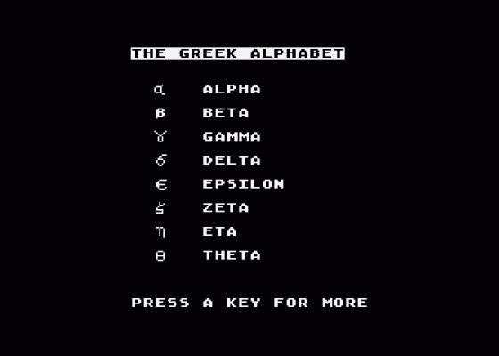 The Greek Alphabet Tutor