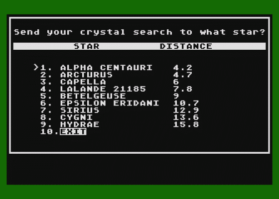 The Nine Treasures of Crystal Cluster Screenshot 6 (Atari 400/800/600XL/800XL/130XE)