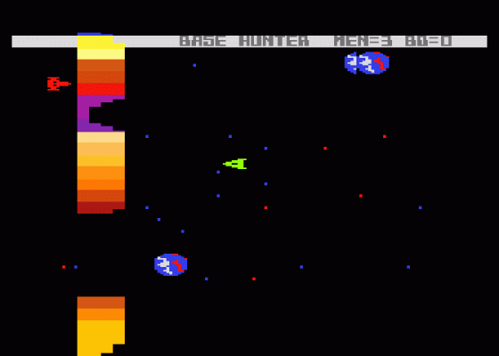 Base Hunter Screenshot 1 (Atari 400/800/600XL/800XL/130XE)