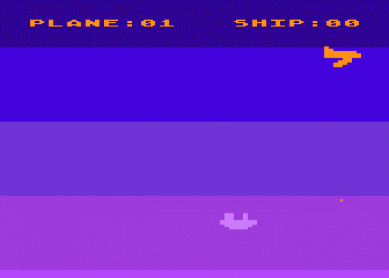 Bomber Screenshot 1 (Atari 400/800/600XL/800XL/130XE)