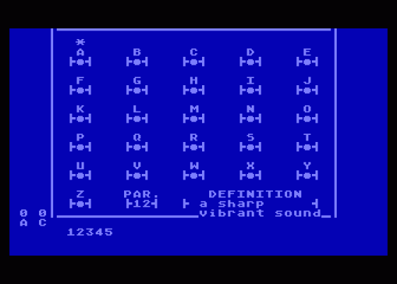 Challenge! Screenshot 1 (Atari 400/800/600XL/800XL/130XE)