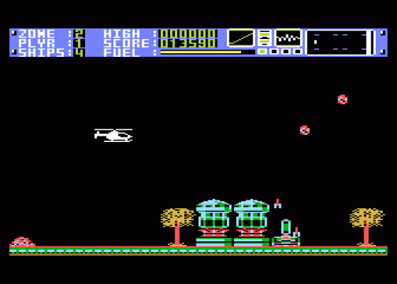 Hot Copter Screenshot 5 (Atari 400/800/600XL/800XL/130XE)