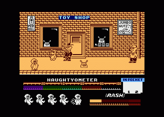 Jack the Nipper Screenshot 6 (Atari 400/800/600XL/800XL/130XE)