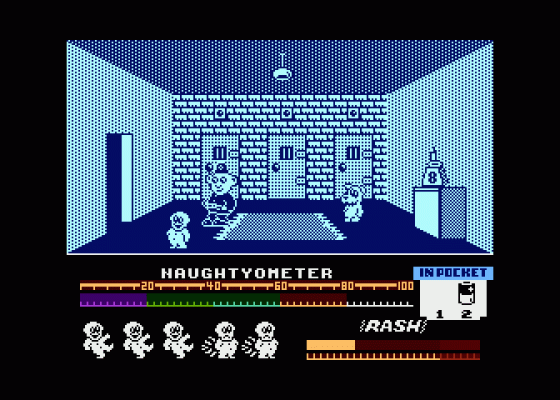 Jack the Nipper Screenshot 7 (Atari 400/800/600XL/800XL/130XE)