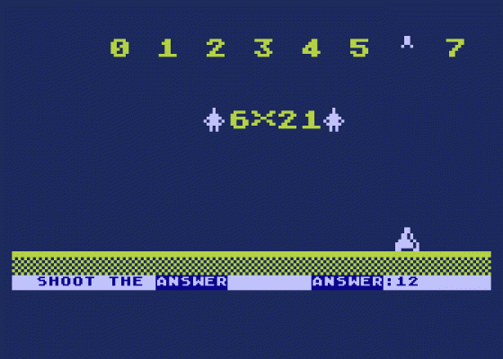 Math Quiz 1 Screenshot 1 (Atari 400/800/600XL/800XL/130XE)