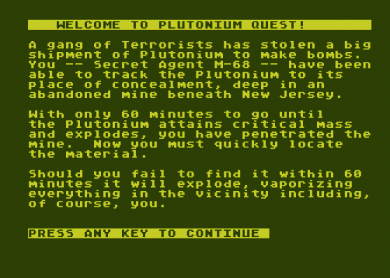 Plutonium Quest